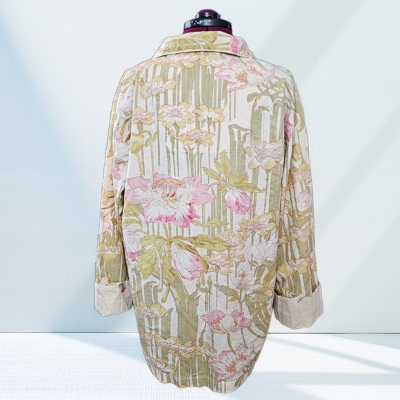 The Chandler Collection 100% cotton Floral Pajama Top - Picture 6 of 12